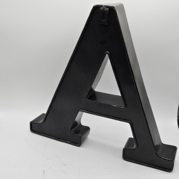 3D black letter A ☆Approximately 13"Wide by 12"High by 2"Deep - Picture 11 of 11
